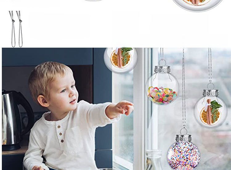 Palla di Natale 6080100 palla rotonda palla piatta palla piatta trasparente PET soffiaggio lampada decorativa palla paralume lampadina bottiglia_voghion.com