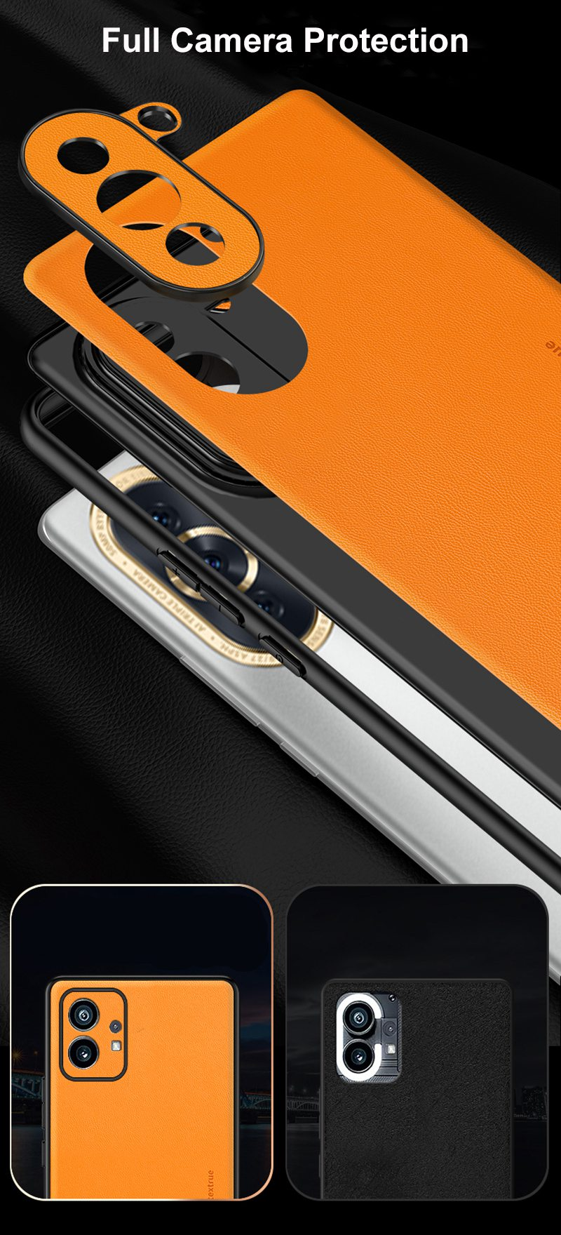 Carcasă de lux din piele pentru Nothing Phone 1, husă mată din silicon, protecție completă a camerei, pentru Nothing Phone1 5G Coq_voghion.com