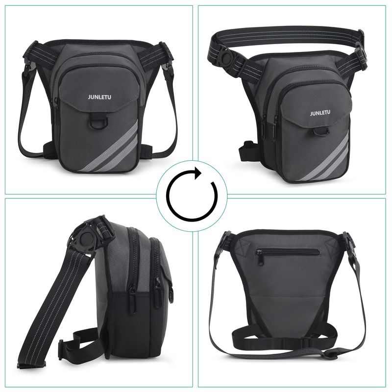 Nei Männer Këscht Bag Crossbody Multifunktionnelle Motorrad Been Bag, waasserdicht a grouss Kapazitéit_voghion.com