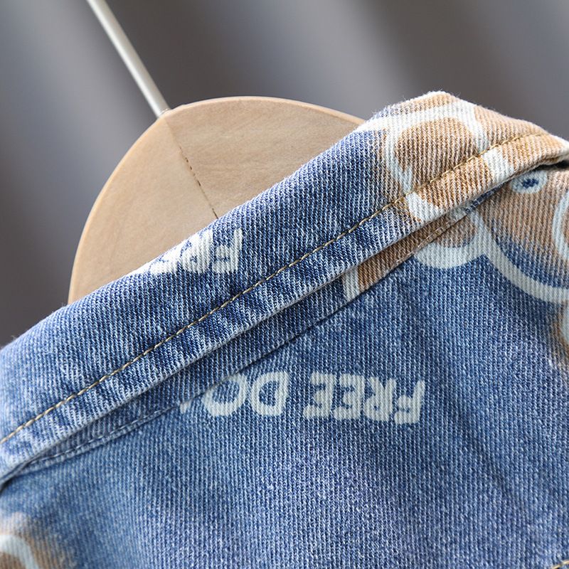 Giacca in denim per bambini Giacca primavera e autunno per bambini Bella giacca in stile straniero_voghion.com