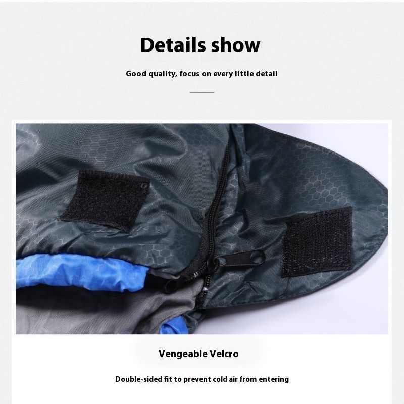 Sleeping Bag For Adults, Single Person, Outdoor Camping, Portable, Winter Thickened, Machine Washable, Nap, Dirt-Proof,_voghion.com