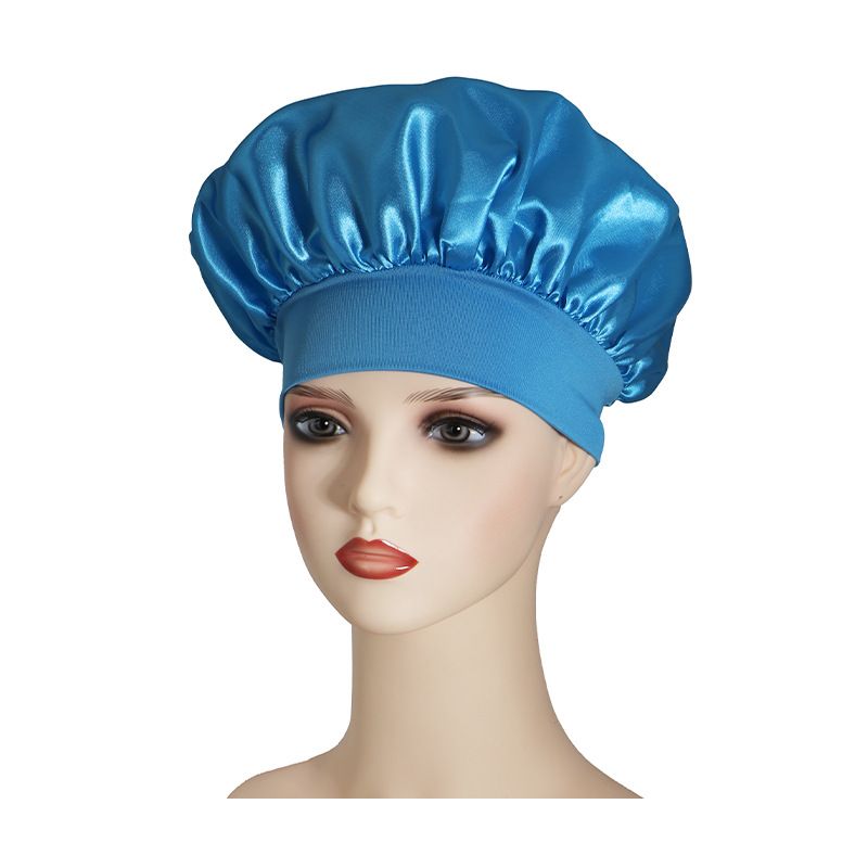 Cuffia da notte in raso per la cura dei capelli, cuffia da bagno a tesa larga, sottile e altamente elastica, per la cura dei capelli da donna in chemioterapia, Satin Beauty_voghion.com