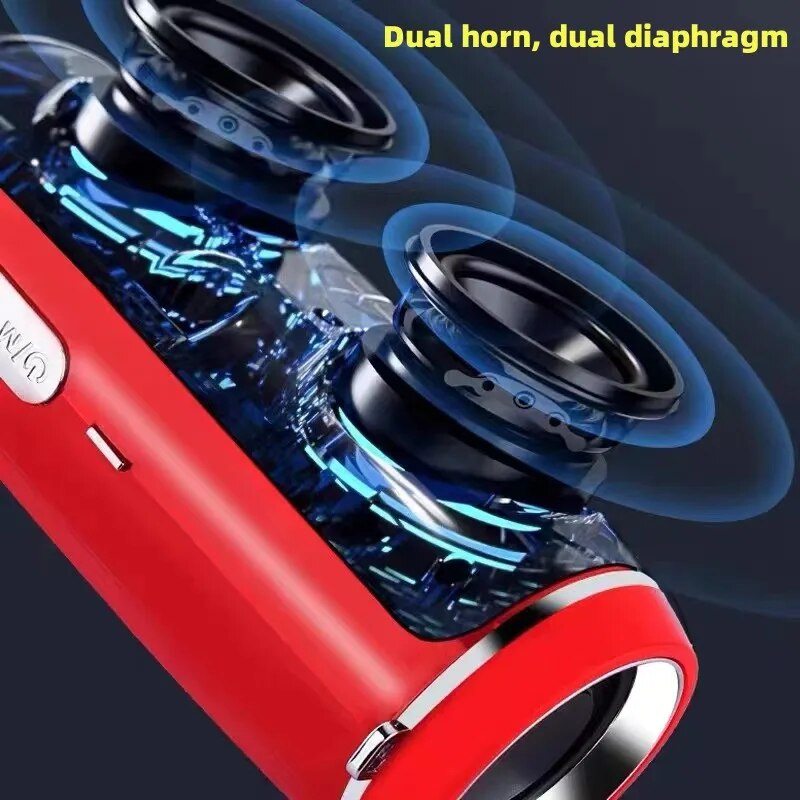 Új Clear Stereo Professional IPX7 vízálló kültéri HIFI oszlopos vezeték nélküli Bluetooth hangszóró mélynyomó hang_voghion.com