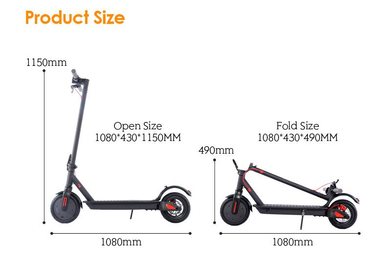 HEZZO HS-04PRO Sähköpyöräskootteri 36v10ah Akku 350W Moottori Taittuva Sähköskootteri Sähköpyörä 30km/h Aikuisille_voghion.com