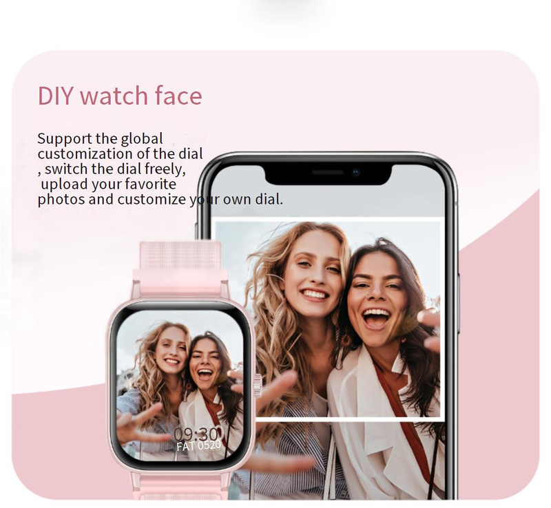 Smart Watches New Ultra Thin Smart Watch I128 Call Bluetooth Sports Pedometer Monitoring Heart Rate Blood Oxygen IP68 Waterproof_voghion.com