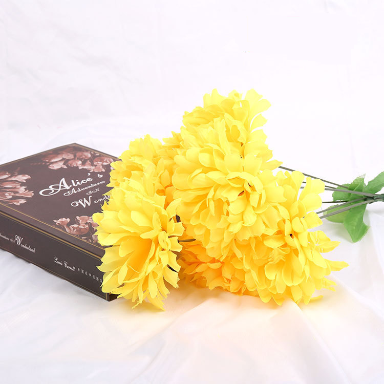 Eleganti fiori commemorativi per tombe - Crisantemi artificiali in seta, girasoli e fiori di cotone in vari colori - Resistenti e resistenti alle intemperie_voghion.com