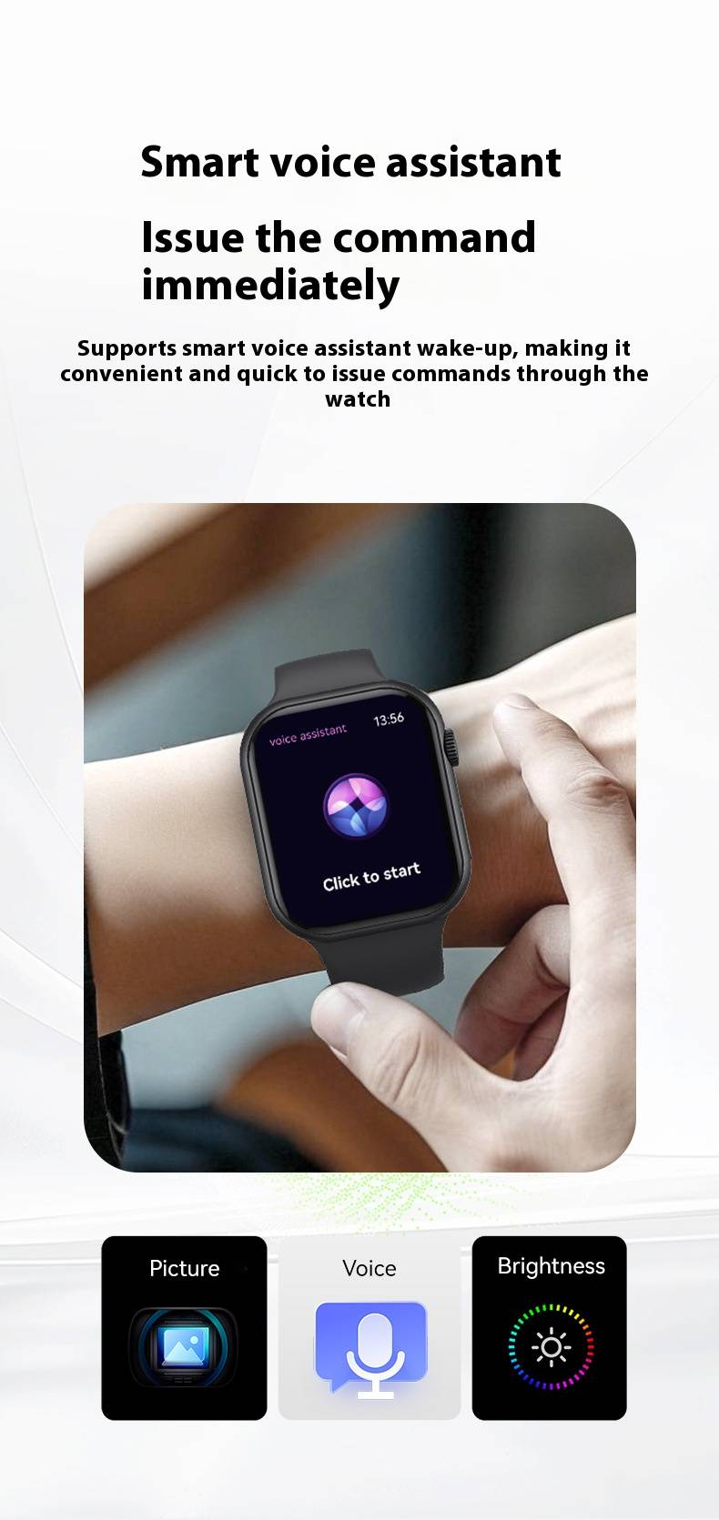 USAMS Smart Watch With Heart Rate Blood Pressure Monitor, Bluetooth Calling, Fitness Tracker, Step Counter, Sleep Monitor For Men Women_voghion.com