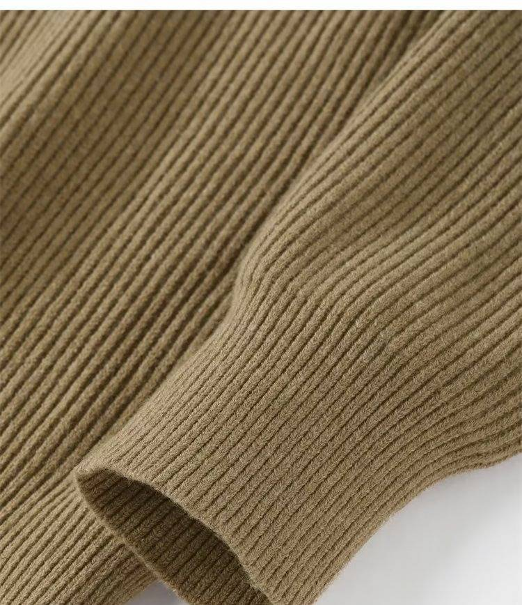 "Men's Double-Zip Knit Cardigan – Lightweight Spring & Autumn Layering (Greyish To 3XL, Business Casual)"_voghion.com