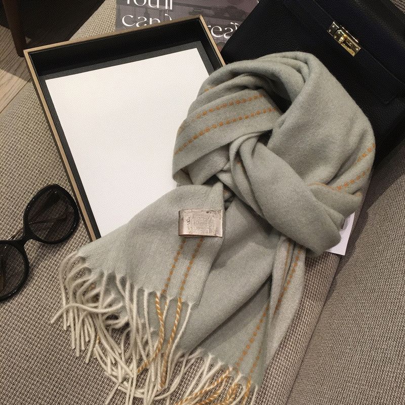 Damenschal aus reiner Wolle, einfarbig, mit Ziernähten, doppelseitig, aus Kaschmir, wärmt den Hals und hält ihn im Winter warm._voghion.com