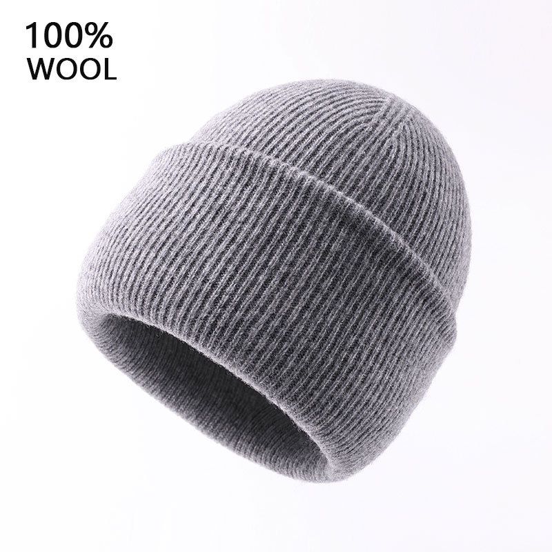 2023 New American Wool Hat Men's Winter Outdoor Ear Protection Thickened Warm Knitted Hat Big Head Circumference Cold Hat_voghion.com