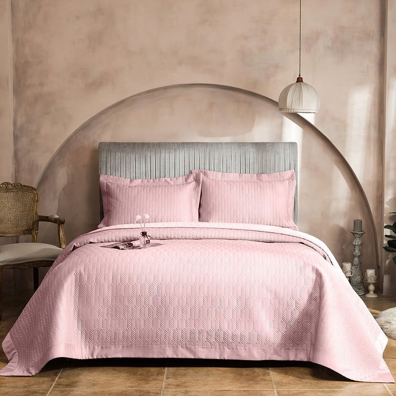 Copriletto in cotone di alta qualità, 100 pezzi, set da tre pezzi, trapuntato in cotone a fibra lunga, lenzuolo trapuntato in puro cotone, trapuntato da 1,8 m._voghion.com