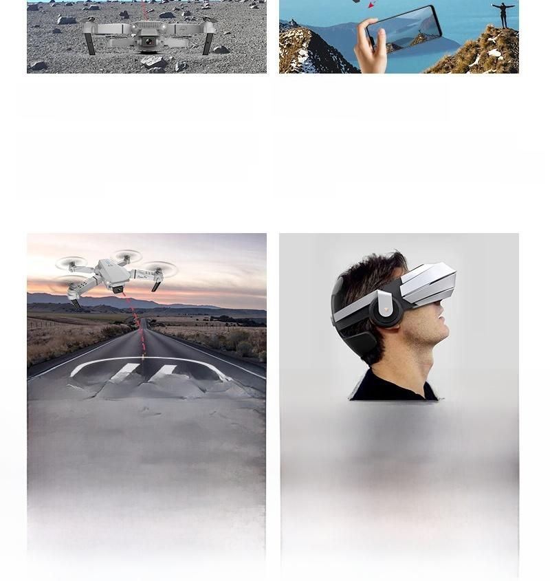 Mini drone E88 Pro con doppia telecamera 4K Wi-Fi FPV grandangolare HD mantenimento altezza RC pieghevole quadricottero per bambini regali_voghion.com