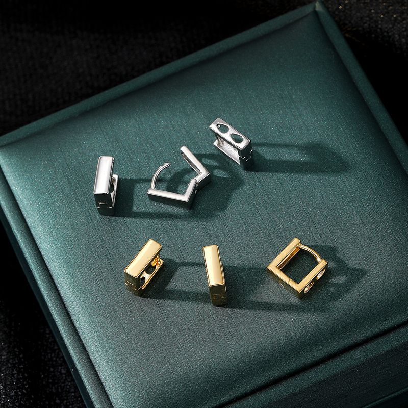 GEOMETRIC TRIO - Alloy Hoop Earrings Set (High-End Minimalist Jewelry, Retro Personality Design)_voghion.com