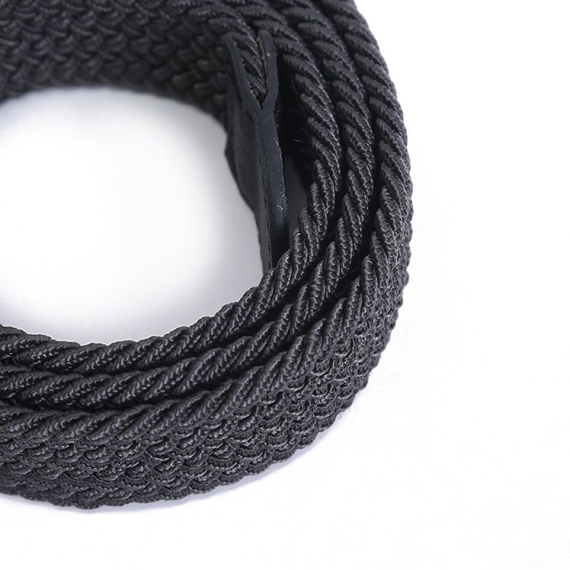 Hai bisogno di una fascia da uomo in cotone, larga senza buchi, una cintura per giovani e di mezza età, una cintura in tela intrecciata per studenti_voghion.com