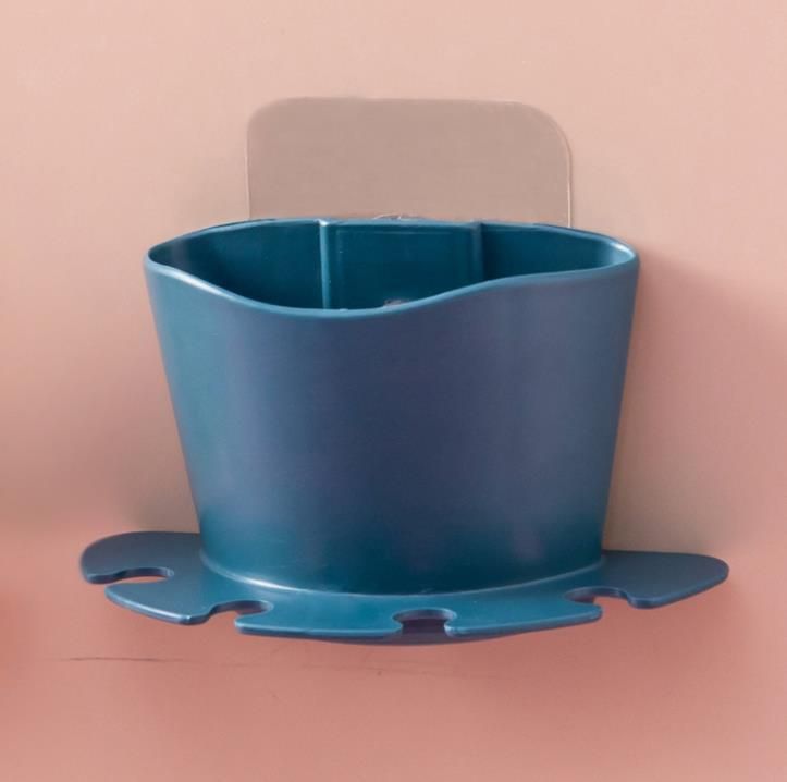 Badkamer Wandmontage zonder stoten Tandenborstelhouder Rek voor het wassen van het gezicht Tandenborstelhouder Tandenborstelhouder Opbergrek voor het scheren_voghion.com