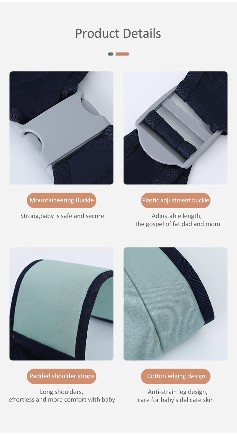 Mochila para carregar bebê, cinto, recém-nascido, porta-malas, bolsa de fraldas, suporte frontal universal para chupeta, produtos infantis_voghion.com