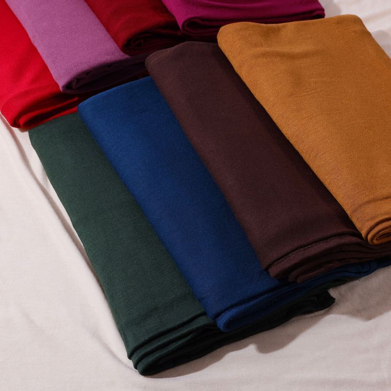 Écharpe longue en jersey de coton mercerisé pour femme, idéale pour la tête et le cou, résistante au sable_voghion.com