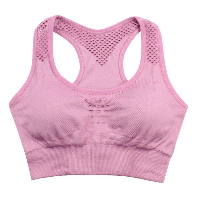SUPERFLOWER Reggiseno Fiess da donna con scollo a U senza anello in acciaio Canottiera intima traspirante cava antiurto Taglie forti_voghion.com