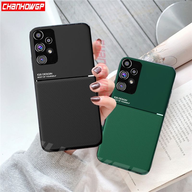 A53 A33 A73 Case Prabangus magnetinis odinis automobilio laikiklis telefono dėklai, skirti Samsung Galaxy A53 A33 A73 M23 M13 M32 4G 5G minkštas TPU dangtelis_voghion.com