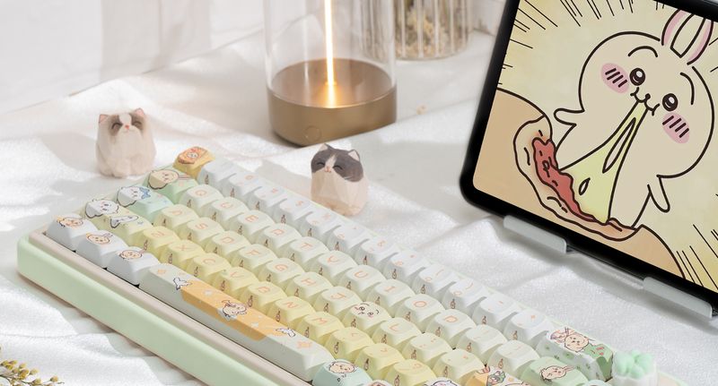 Omo65 Three-Mode Wireless RGB Bluetooth Nical Keyboard Office Mahjong Sound Hot Plug Gasket Customized Kit_voghion.com