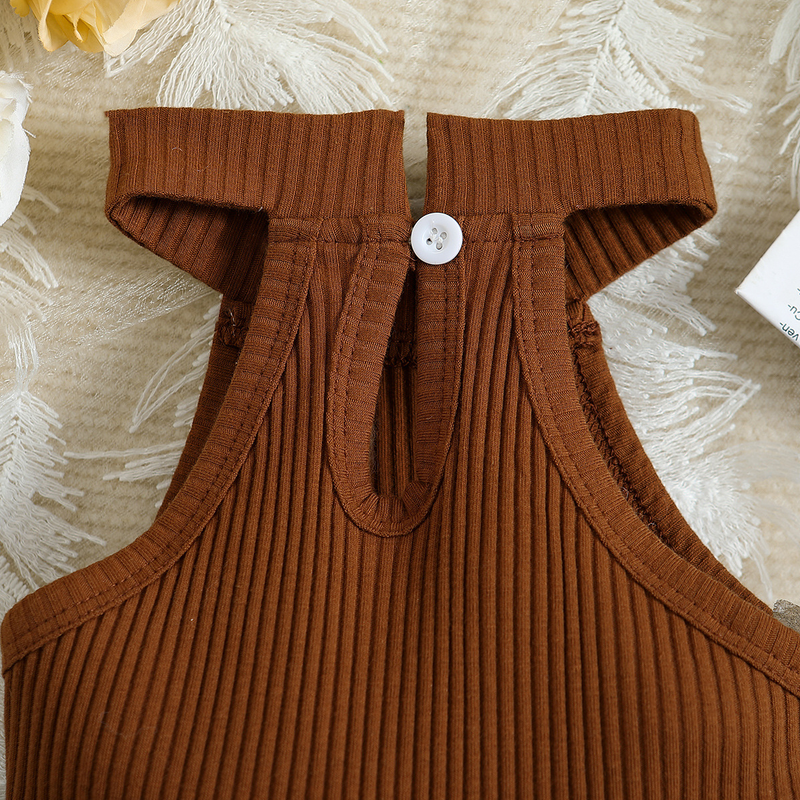 Abbigliamento per neonati Completo da bambina per bambini di taglia piccola e media, top ampio con scollo all'americana + pantaloncini Marsupio set da tre pezzi_voghion.com