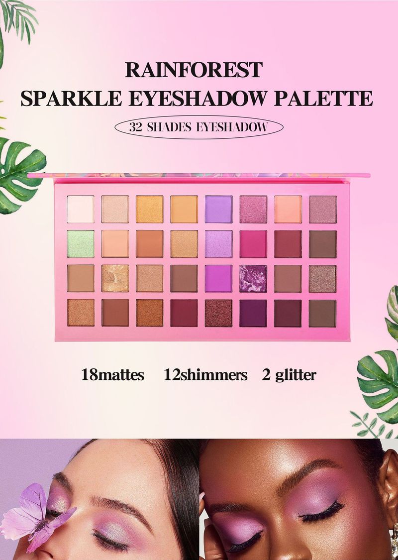 32-color eyeshadow plate Pearl matte makeup repair plate_voghion.com