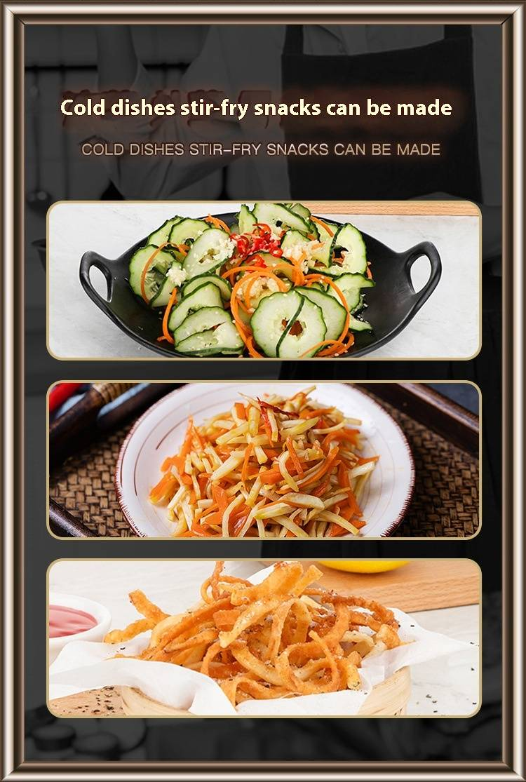 Manual Vegetable Spiralizer Hand Crank Multi Function Food Slicer For Potato Carrot BPA Free Kitchen Tool_voghion.com