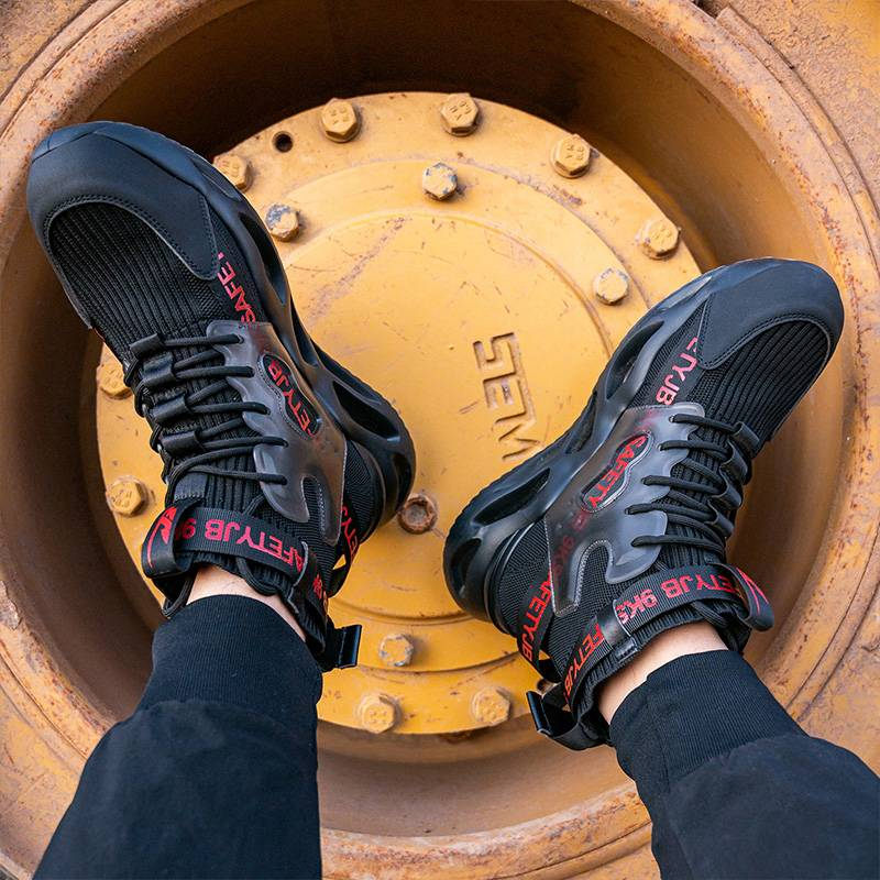 Men Work Safety Shoes Anti-puncture Working Sneakers Male Indestructible Work Shoes Men Boots Lightweight Men Shoes Safety Boots_voghion.com