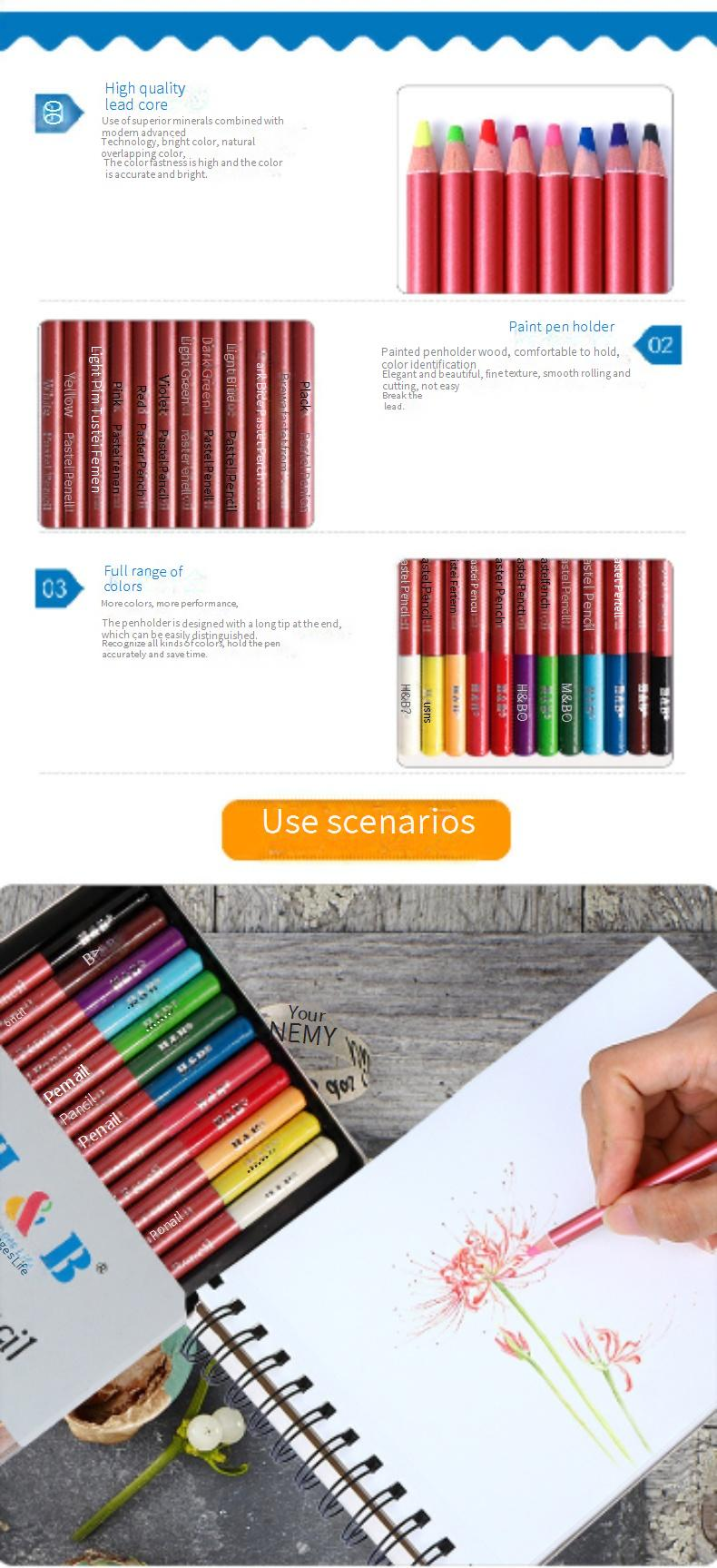 12-Color Charcoal Pencil Set In Metal Tin - Premium Sketching & Drawing Art Supplies For Artists & Beginners_voghion.com