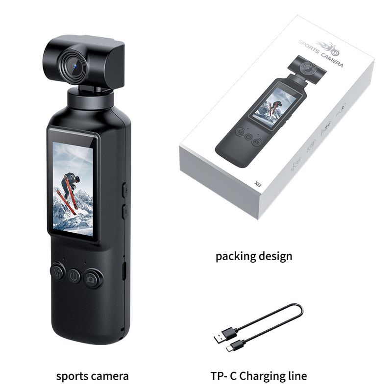 New 4K HD Handheld Sports With WIFI Rotatable Outdoor Camera Mini Law Enforcement Recorder_voghion.com
