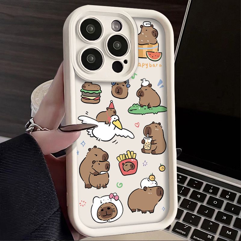 For Samsung S25 S24 S23 S22 S23 FE S21 Plus Ultra A56 A36 A26 M55 M54 M35 M34 M15 M14 A15 A34 A35 A54 A55 A14 The Capybara Meme Case_voghion.com
