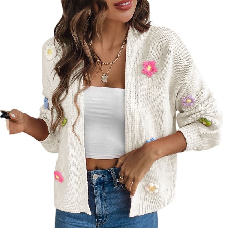 Women's Striped Knitted Cardigan Jacket Fashion Loose Long Halloween Sweater Cardigan_voghion.com