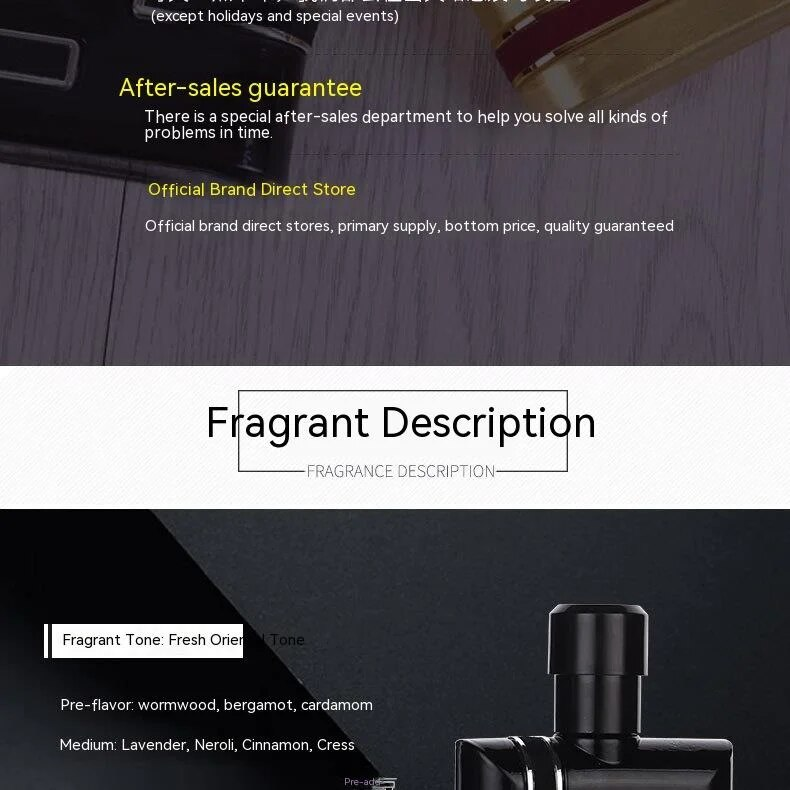 Novi vrući parfem 100ml Gulong muški parfem Temptation Perfume Passion Perfume ROYAL Gentleman Perfume_voghion.com