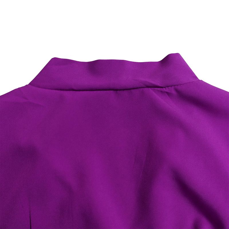 Damenbekleidung Übergröße Damenbekleidung Herbst neuer Stil Schnürung Plissee Langarm Farbabstimmung Temperament elegantes Kleid_voghion.com