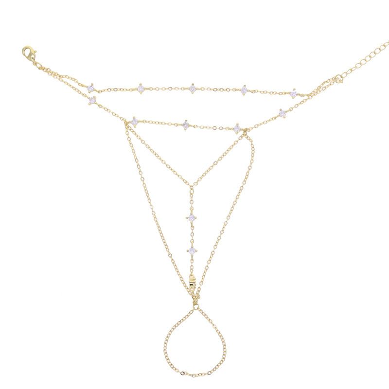 Set di bracciali geometrici da donna, stile minimalista, alla moda, impilabili, per donne, alla moda, stile boho chic, con catena a mano, regalo per lei_voghion.com