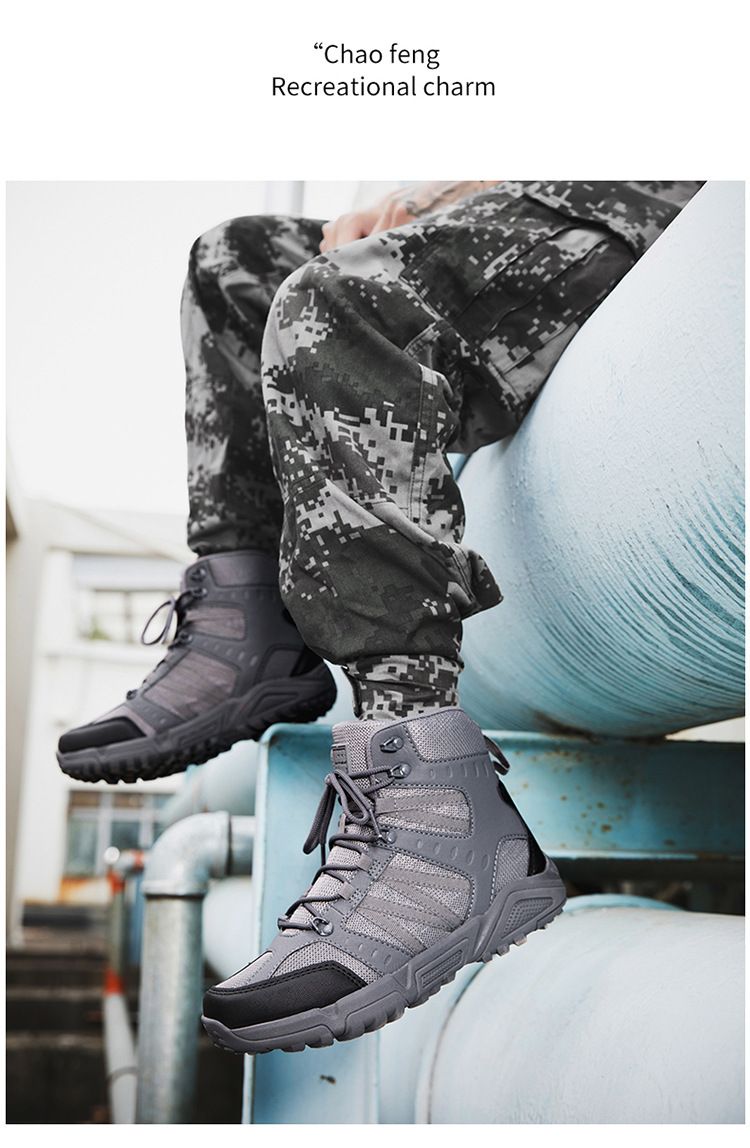 Military Boots For Tactical Boots Men's And Women's Combat Boots Hiking Boots Camping Boots Wear Resistant Outdoor Shoes_voghion.com