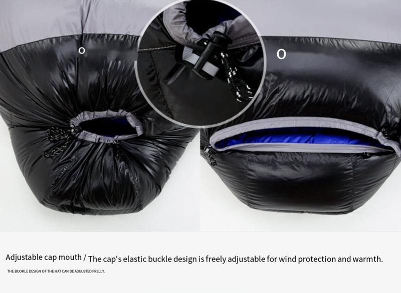 Spring and winter down sleeping bags for adults mummy down sleeping bags recognized outdoor camping agent_voghion.com