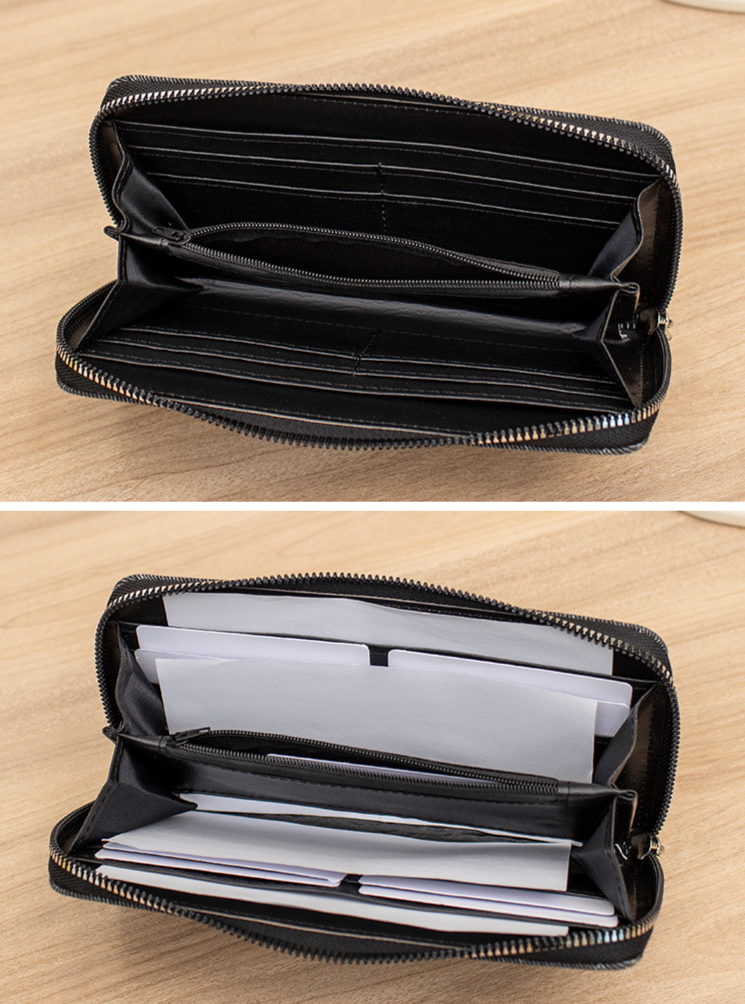 Damen-Geldbörse mit Vintage-LOVE-Print – Lange Geldbörse für mehrere Karten mit Strass-Dekor und großem Fassungsvermögen (Elegante Clutch für Damen)_voghion.com