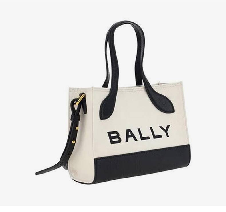Borsa a tracolla singola in pelle di vitello con chiusura magnetica e logo semplice BALLY, borsa a mano con tracolla staccabile, WAM02GCV034I182O_voghion.com