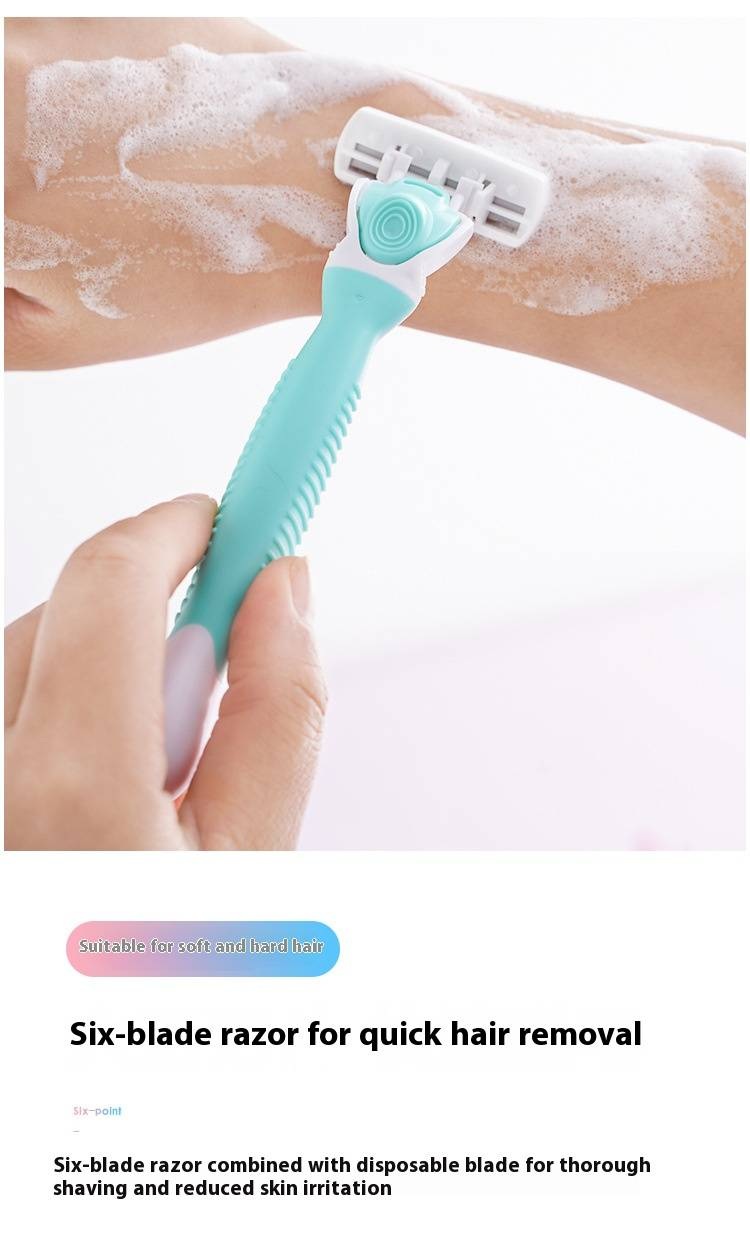Women's Hair Trimmer For Bikini, Underarms & Legs - Reusable Stainless Steel Razor With Ergonomic Handle - Painless & Smooth Shaving_voghion.com