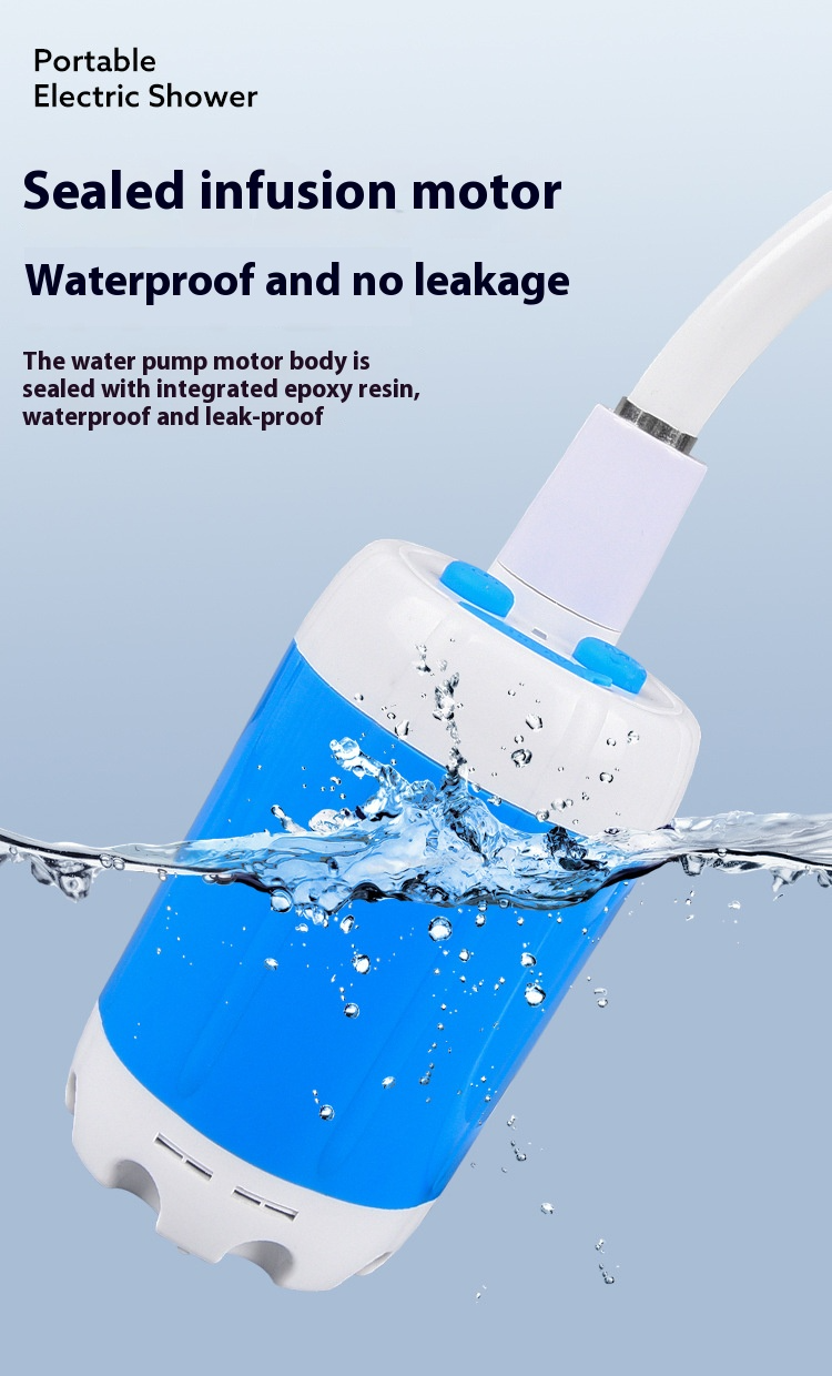 CE Certified Portable Shower Pump – Adjustable Spray With ABS Housing (Compatible With New/Old Shower Heads Water Lift)_voghion.com