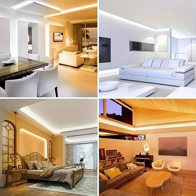 Tira de luces LED USB de 5 V, 2835 de alto brillo, flexible, para decoración del hogar (blanco cálido/blanco frío, no regulable)_voghion.com