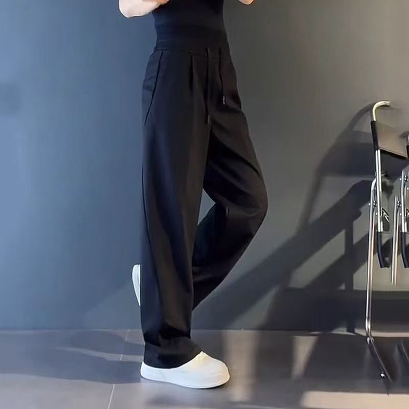 Korean Streetwear Jogger Pants – Stretch Slim Fit Tapered Ankle Cuff With Breathable Polyester (M-4XL, Wrinkle-Free, Multi-Way Stretch)_voghion.com
