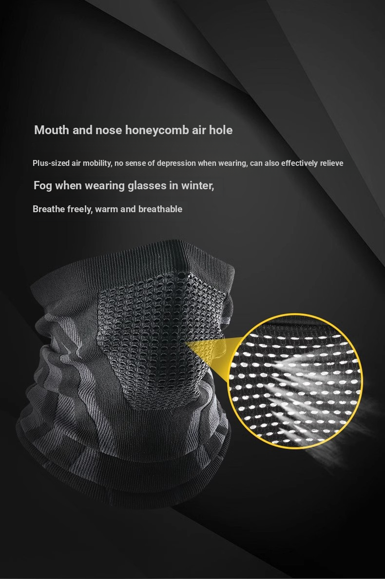 Maschera da ciclismo, autunno e inverno, sciarpa calda e fredda, antivento, per alpinismo, jogging, sci, copricollo, sciarpa traspirante senza cuciture_voghion.com