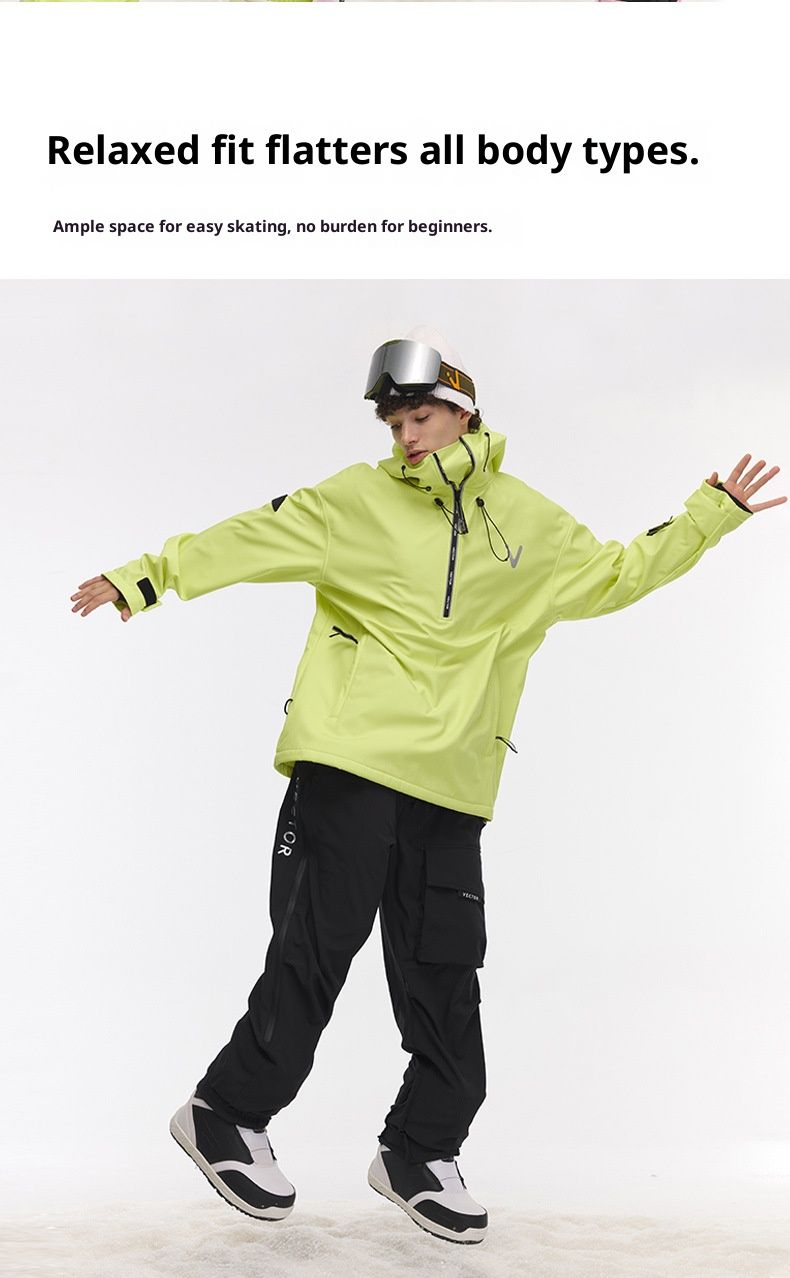Unisex Ski Jacket & Pants Set - Windproof, Waterproof Snowsuit For Men & Women - Thermal Insulated Fleece Lining For Skiing & Snowboarding_voghion.com