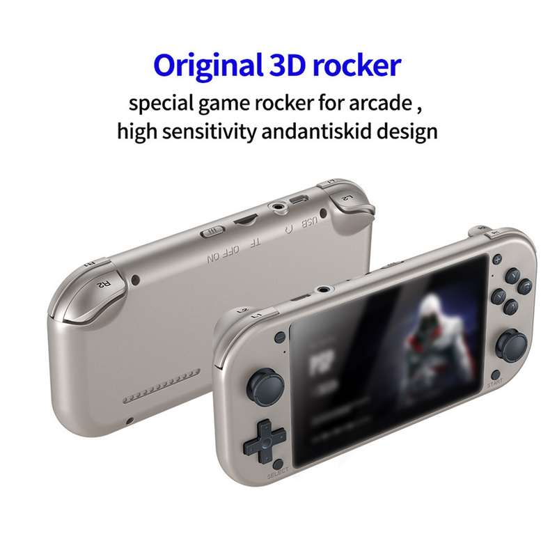 Hitech 1 Set M17 Retro-Handheld-Spielkonsole 64G/128G 4,3-Zoll-Bildschirm Tragbarer Pocket-Videoplayer für Unterhaltung_voghion.com