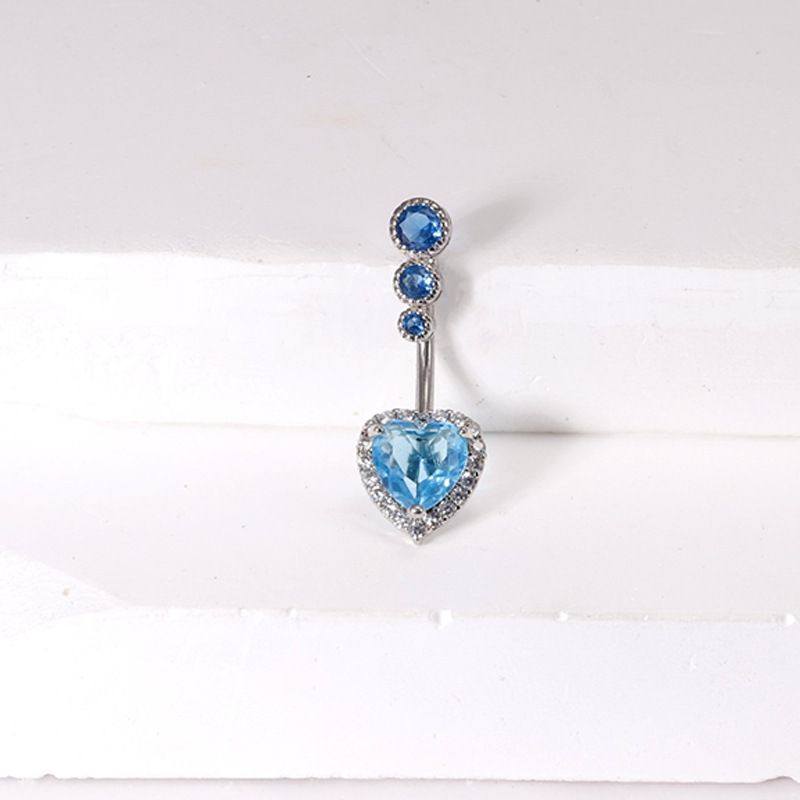 Piercing per ombelico leggero con design a forma di diavoletto e cuore a farfalla in acciaio inossidabile transfrontaliero_voghion.com