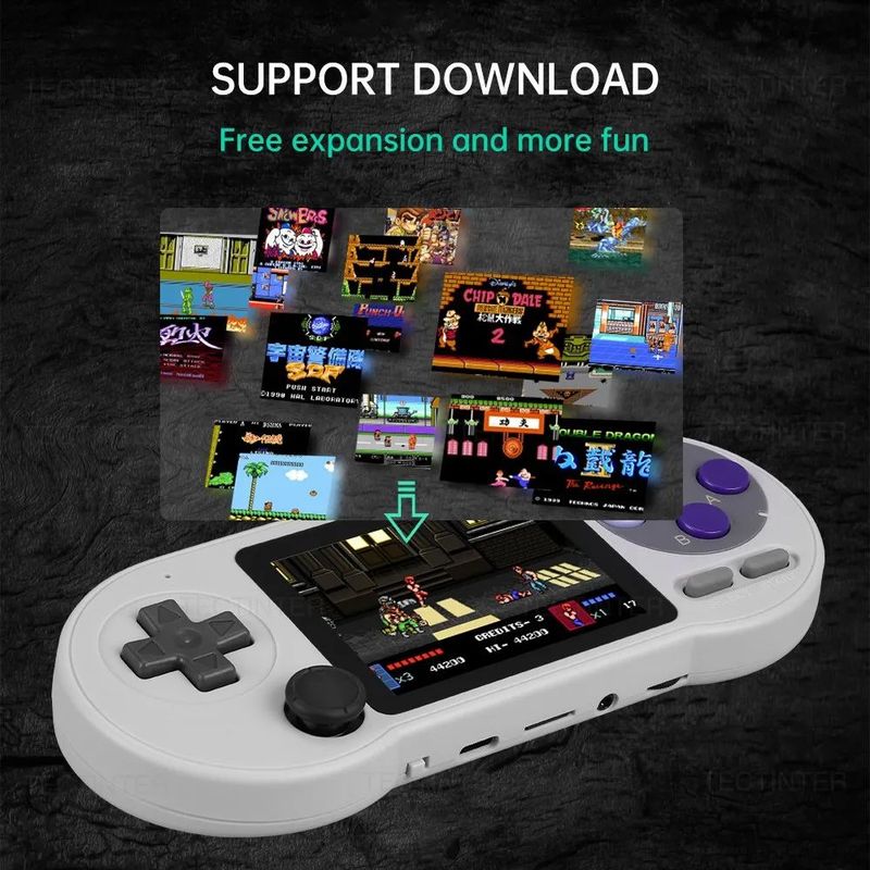 Console per videogiochi portatile SF2000 con schermo IPS da 3 pollici_voghion.com