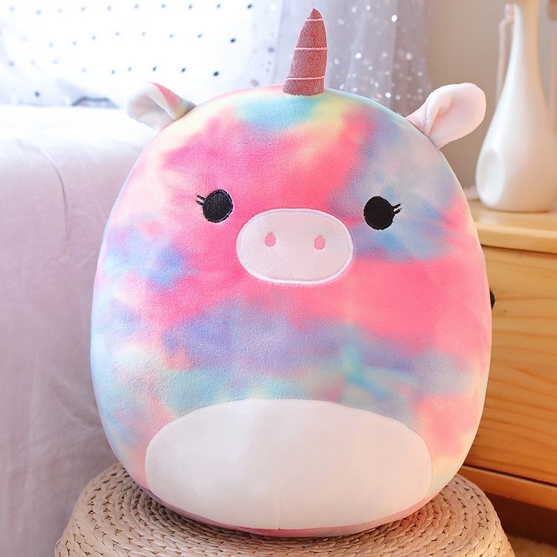 Unicorno giocattolo di peluche carino cuscino pipistrello per bambini arcobaleno maiale gatto mucca e pipistrello 35 cm disegni_voghion.com