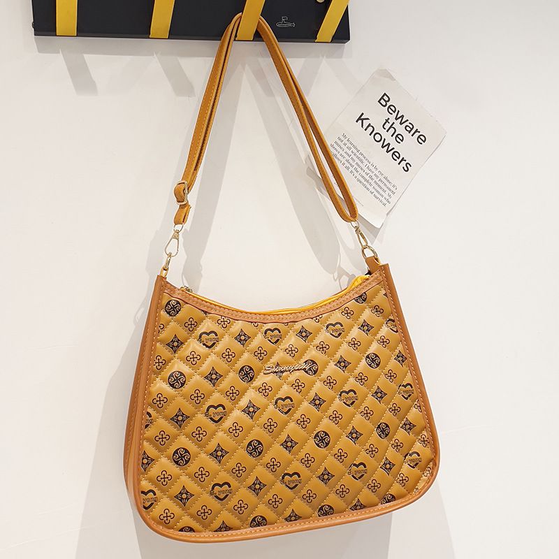Borsa tote a tracolla vintage versatile casual da donna, stile coreano, nuova, da ascella, di medie dimensioni, 2024_voghion.com